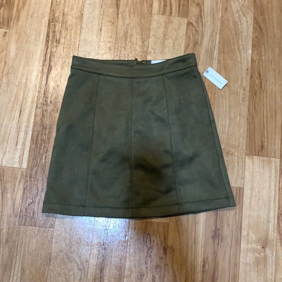 Anthropologie Maeve Faux Suede Skirt - Picture 5 of 12